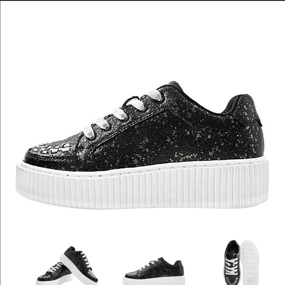 BNIB TUK Blk/Chrome Paint Splash Casbah Creeper - Picture 3 of 6